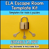 ELA Escape Room Template Kit - Create Your Own Escape Room