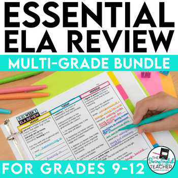 Preview of ELA Essential Skills Review Bundle for High School (9-12)