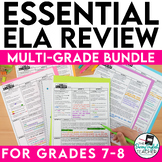 ELA Essential Review Bundle for Middle School (7-8)