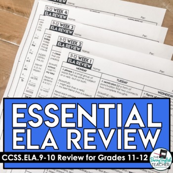 Preview of ELA Essential Review: Grades 11-12