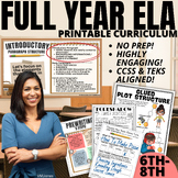 ELA FULL YEAR READING & WRITING CURRICULUM W MAP LESSON PL
