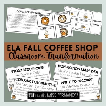 Preview of ELA Fall Coffee Shop Classroom Transformation