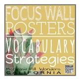 ELA Focus Wall Posters | VOCABULARY STRATEGIES | Wonders |