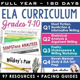 ELA Full Year Curriculum for 9th & 10th Grade English - Ye