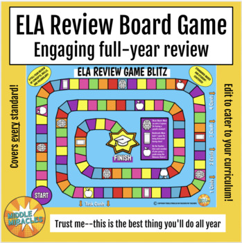 Preview of ELA Full-Year Review BOARD GAME