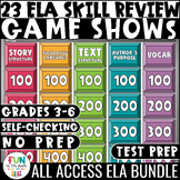 Test Prep Reading Review Activities - 22 ELA Game Shows AL