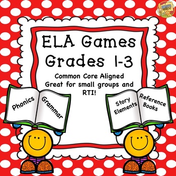 Preview of Reading Games - Great for RTI -  Test Prep Phonics, Story Elements, Grammar!