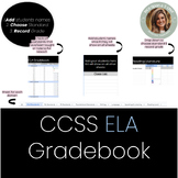 ELA Gradebook- CCSS- Common Core State Standards- K-5