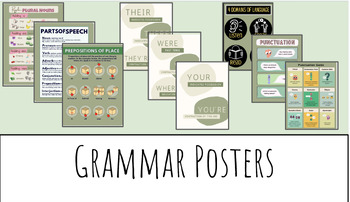 Preview of ELA- Grammar Posters