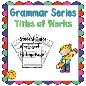 Preview of ELA Grammar Series - Titles of Works - Underline and Quotation Marks