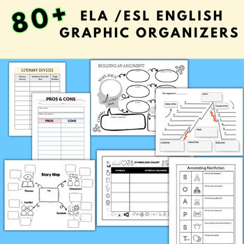 Preview of ELA Graphic Organizers: Essay planners and more