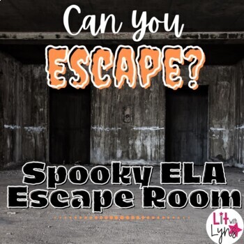 Preview of ELA Halloween Escape Room- Reading Comprehension, Main Idea, & More