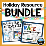 ELA Holiday Activities Bundle : Writing with the RACE Stra