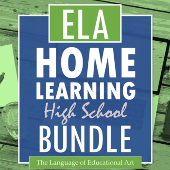 Preview of ELA Home Learning High School BUNDLE — Full Writing & Analysis Units, CCSS