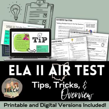 Preview of ELA II AIR Test/OST Test Prep: Overview, Tips & Tricks, Handout