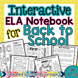 Back to School ELA Interactive Notebook (2nd Grade)