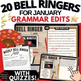 ELA January Morning Work Language Arts Bell Ringers Gramma