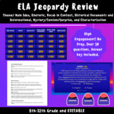 ELA Jeopardy Review (Theme, Rhetoric, Historic Docs, Vocab