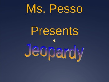 Preview of ELA Jeopardy for Test Prep