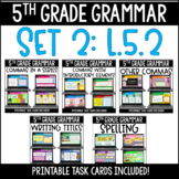 5th Grade Digital Grammar Activities: Set 2 - L.5.2 (with 