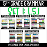 5th Grade Digital Grammar Activities: Set 1 - L.5.1 (with Printable Task Cards)