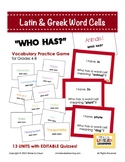 ELA Latin & Greek Root Words "Who Has" Vocabulary Game Set