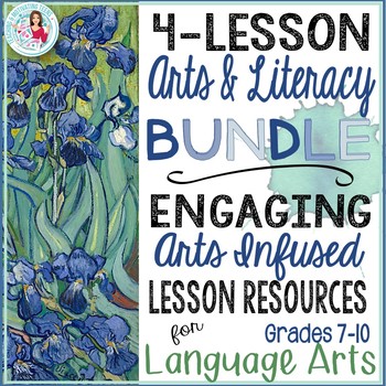Preview of Arts Integration Language Arts Lesson Bundle