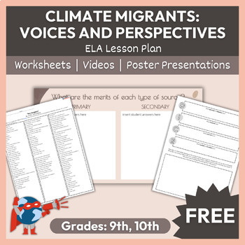 Preview of ELA Lesson Plan | Primary & Secondary Sources | Gr. 9-10
