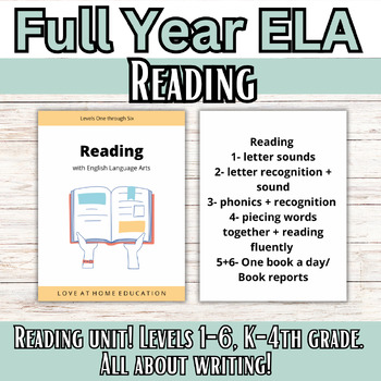 Preview of ELA Levels 1-6: Reading Unit (Unit 1)