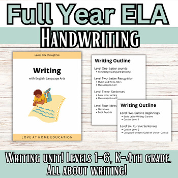 Preview of ELA Levels 1-6: Writing Unit (Unit 2)