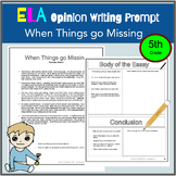 ELA Literature,  Opinion Prompt, enrichment, homeschool, t
