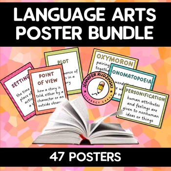 Language Arts Poster Bundle by Jennifer Rudzinski - Literacy Coach