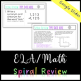 ELA/Math Spiral Review *EDITABLE*
