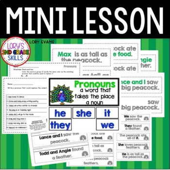 Preview of ELA Mini Lesson- Pronouns
