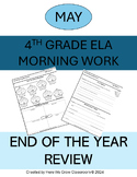 ELA Morning Work Sample 4th grade (Spiral Review, Bell Work)