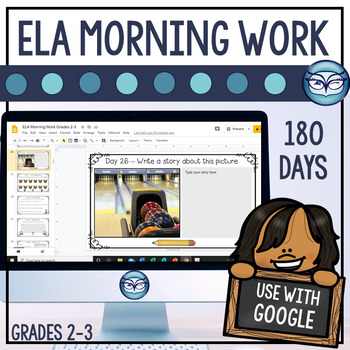 Preview of ELA Morning Work Print and Digital Grades 2-3