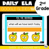 Digital ELA Morning Work for Google™ Classroom 2nd Grade Week 2