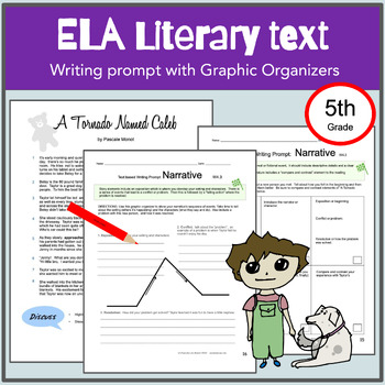 Preview of 5th ELA Narrative writing prompt, enrichment, partner work, test prep