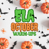 ELA October Theme Warm-ups
