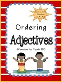 ELA Ordering Adjectives *5 Days* Teach, Apply, & Assess