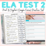 ELA Test Prep Language Arts Review 2 Print And Digital