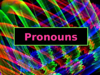 Preview of ELA PRONOUNS Subject/Object, Possessive, & Reflexive/Intensive PowerPoint PPT