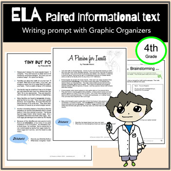 Preview of ELA Paired text, constructed responses, enrichment,  writing prompt