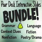 ELA Pear Deck Bundle! Fiction, Nonfiction, Poetry, Drama, 