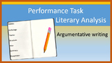 ELA Performance Task: Literary Analysis