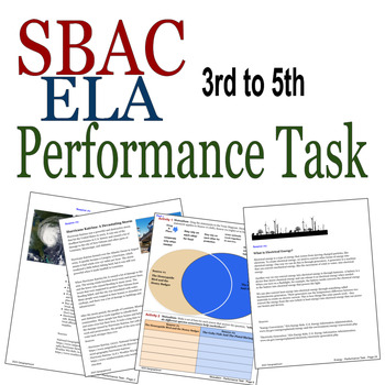 Preview of ELA Performance Task - Test Prep 3-5 - SBAC CAASPP