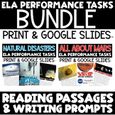 ELA Performance Tasks Writing Prompts - Google Slides™ Distance Learning BUNDLE