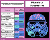 ELA Pixel Art - Plural or Possessive - May the Fourth - Ab