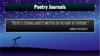 Preview of ELA: Poetry Journals