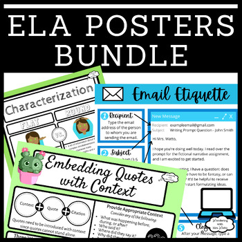 Preview of ELA Posters Bundle